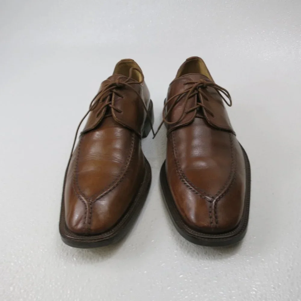 Mercanti Fiorentini Oil Tanned Leather Dress Fashion Oxfords Footwear Shoes 8 M